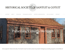 Tablet Screenshot of cotuithistoricalsociety.org